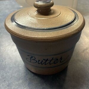 Rowe Pottery Butter tub